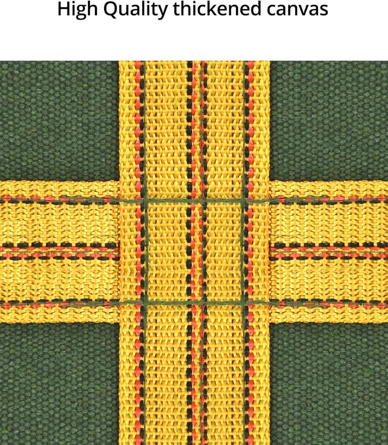 QWORK Heavy-Duty Canvas Cargo Lifting Pad Net - 3.28ft x 3.28ft Reinforced Handle Lifting Net for Construction, Logistics, and Transport, 2645lbs Load Capacity, Non-Slip Material - Image 2